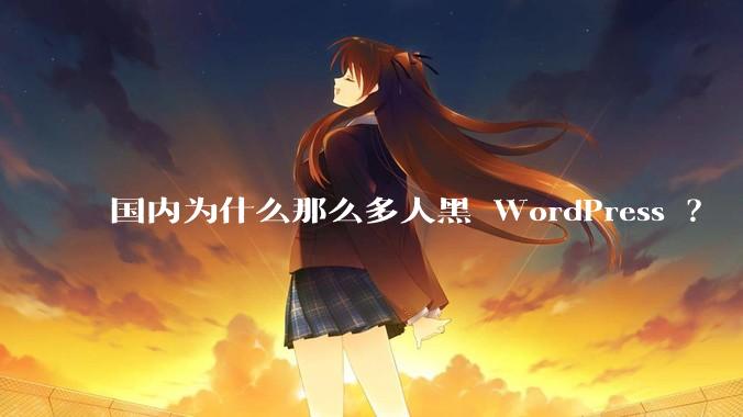 国内为什么那么多人黑 WordPress ?