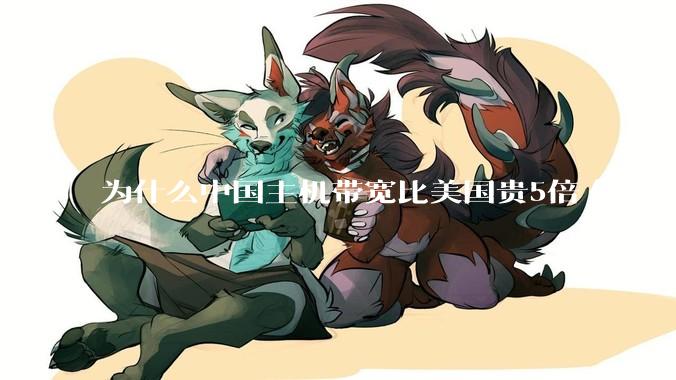 为什么中国主机带宽比美国贵5倍(原来错误的10000倍),比如阿里云?